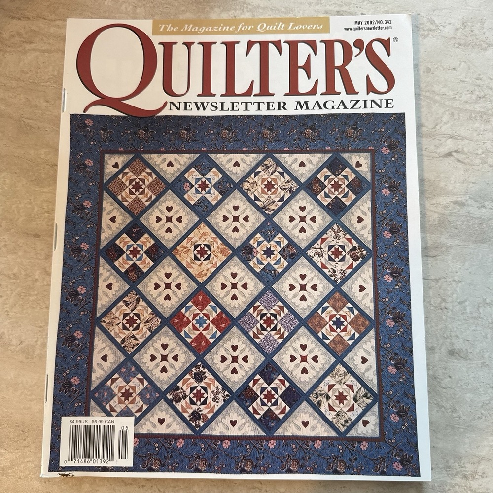 Quilter's Newsletter Magazine Issue #342‎ May 2002 Vintage